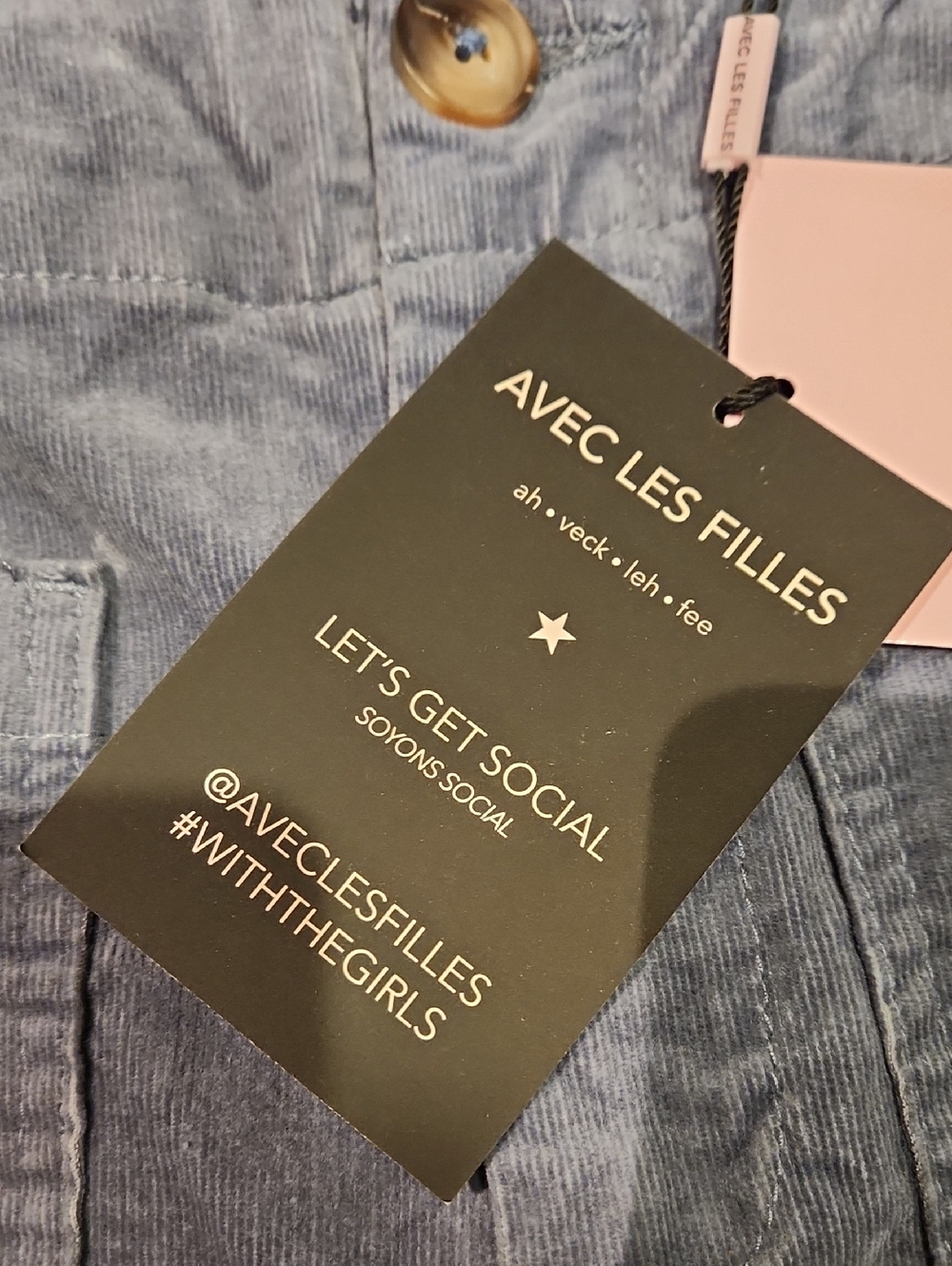 ❤️ NWT! ANTHROPOLOGIE AVEC LES FILLES HIGH RISE WIDE LEG CROP CORDUROY PANTS. 4 - Picture 5 of 9
